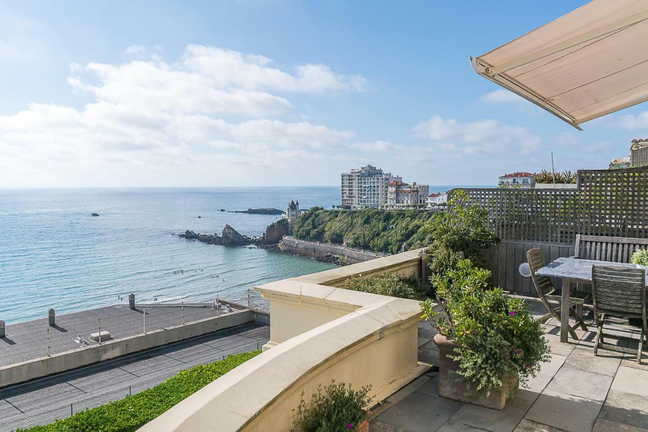 Апартаменти Ametsa, Luxury Flat, Terrace And Wonderful Seaview, In Біарріц Екстер'єр фото